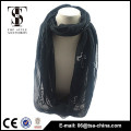 Most popular spring black polyester scarf fabric plain dyed long hot drilling cross scarf for young